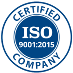 ISO 9001 quality management system certification logo or certificate