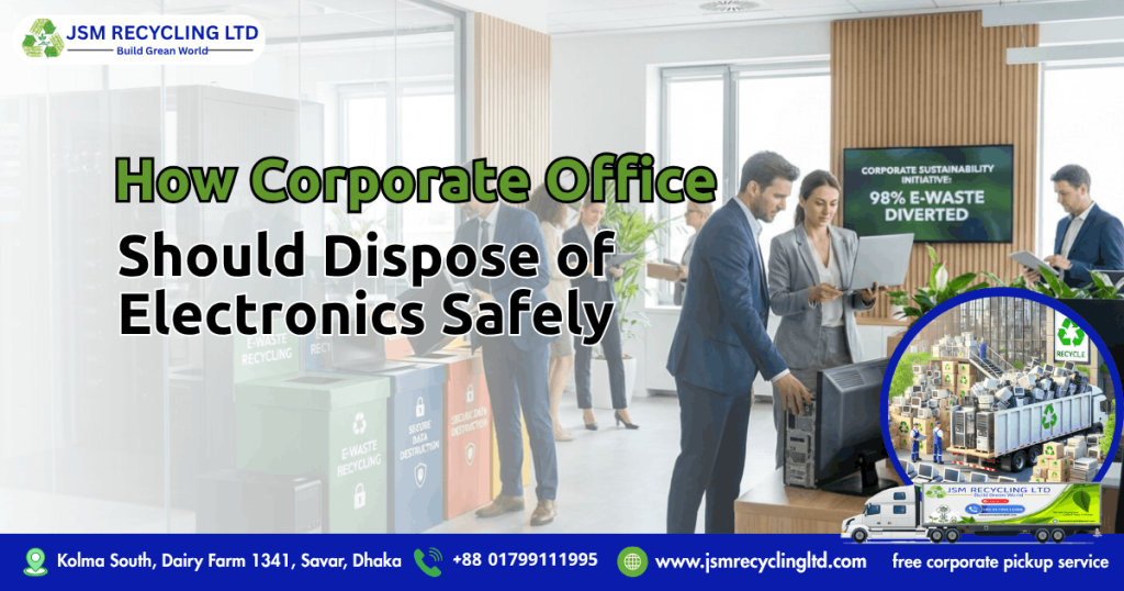 How Corporate Offices Should Dispose of Electronics Safely