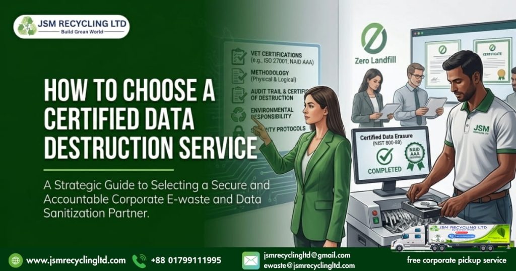 Certified Data Destruction Service Guide for Corporate E-waste a